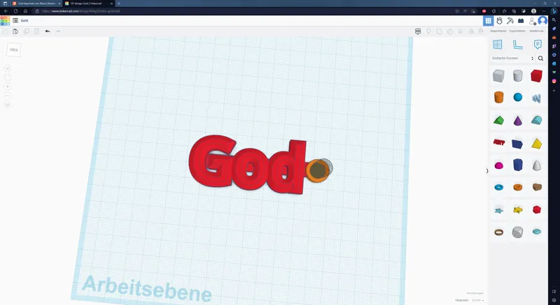 God keychain
