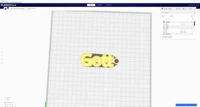 Gott keychain