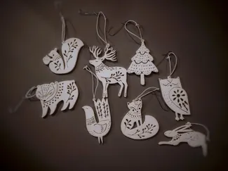 Christmas animal decoration