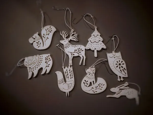 Décorations animaux de Noël