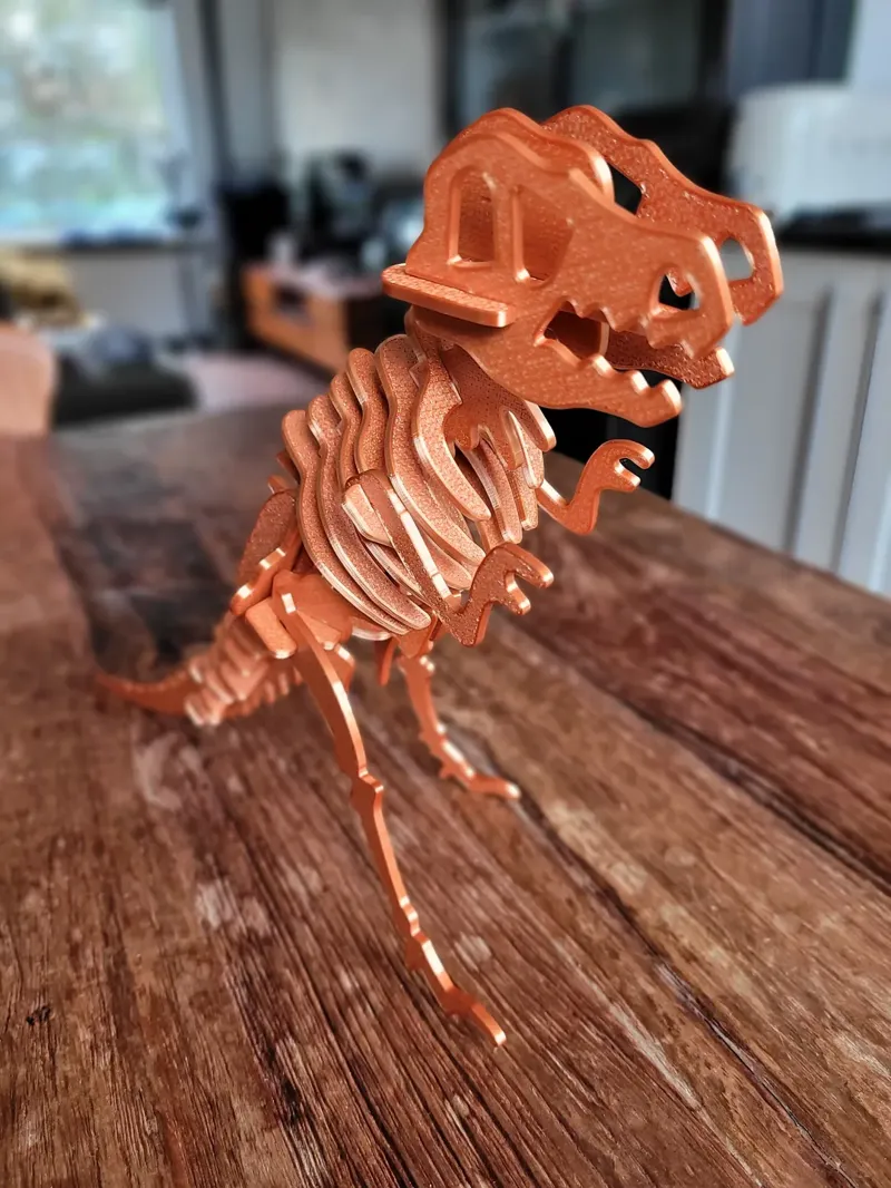 T Rex dinosaur skeleton model