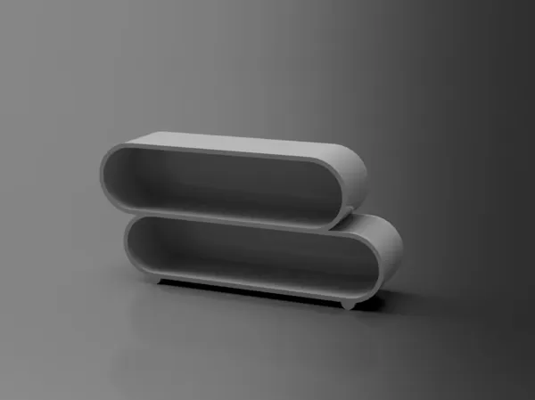 Étagère miniature pour maison de poupée
