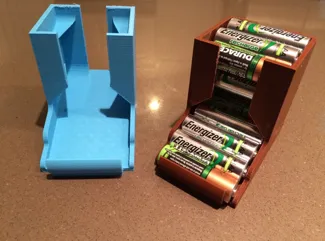 Compact Tabletop Battery Holder