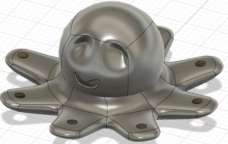 octopus pencil holder