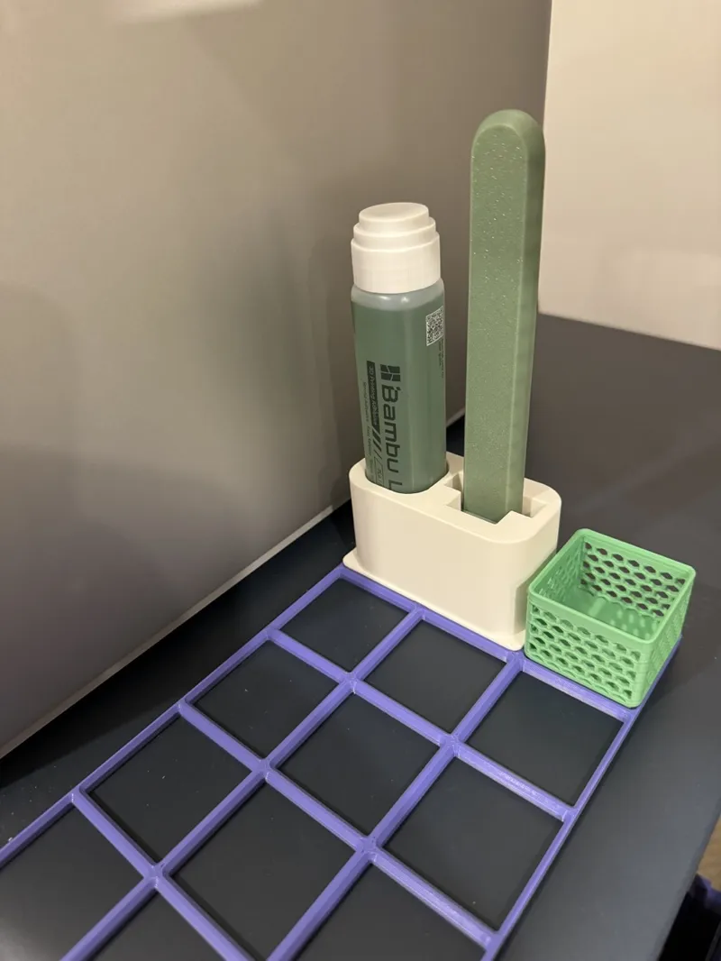 Bambu Liquid Glue and Scraper 1x2 Gridfinity