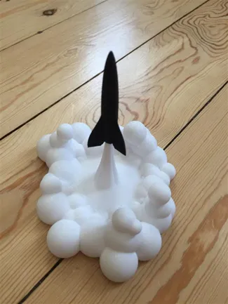 Decorative launchable rocket SpaceX