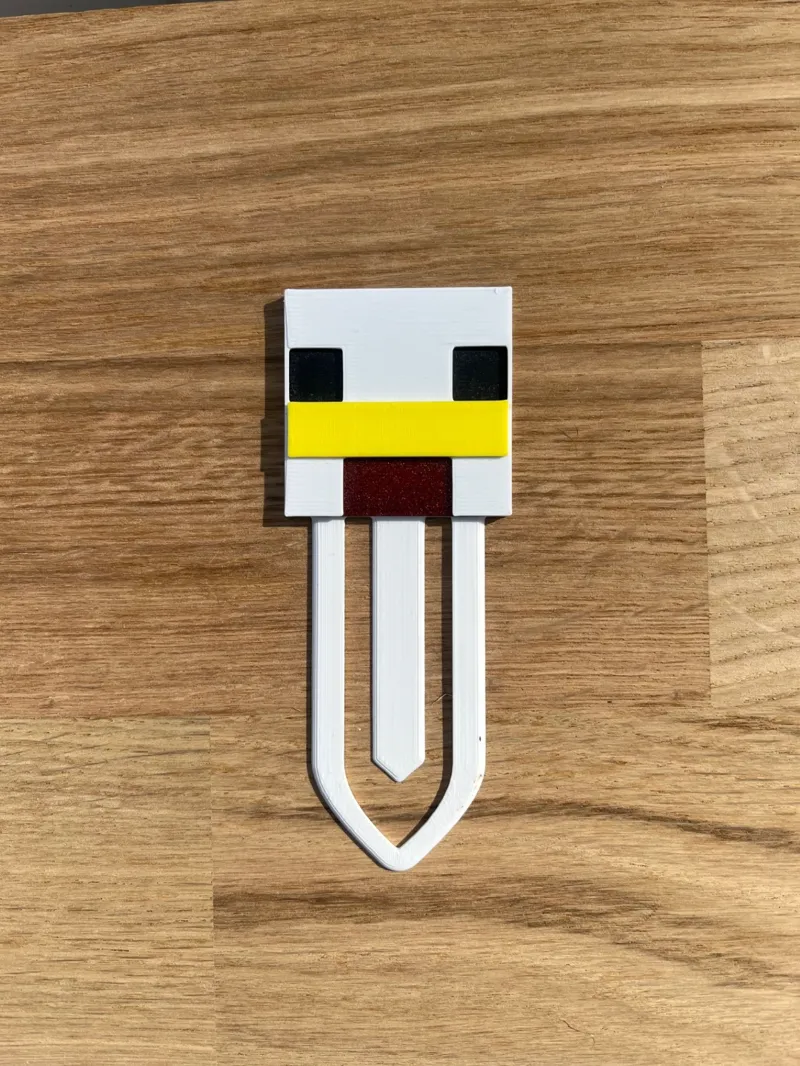 Minecraft Chicken Bookmark