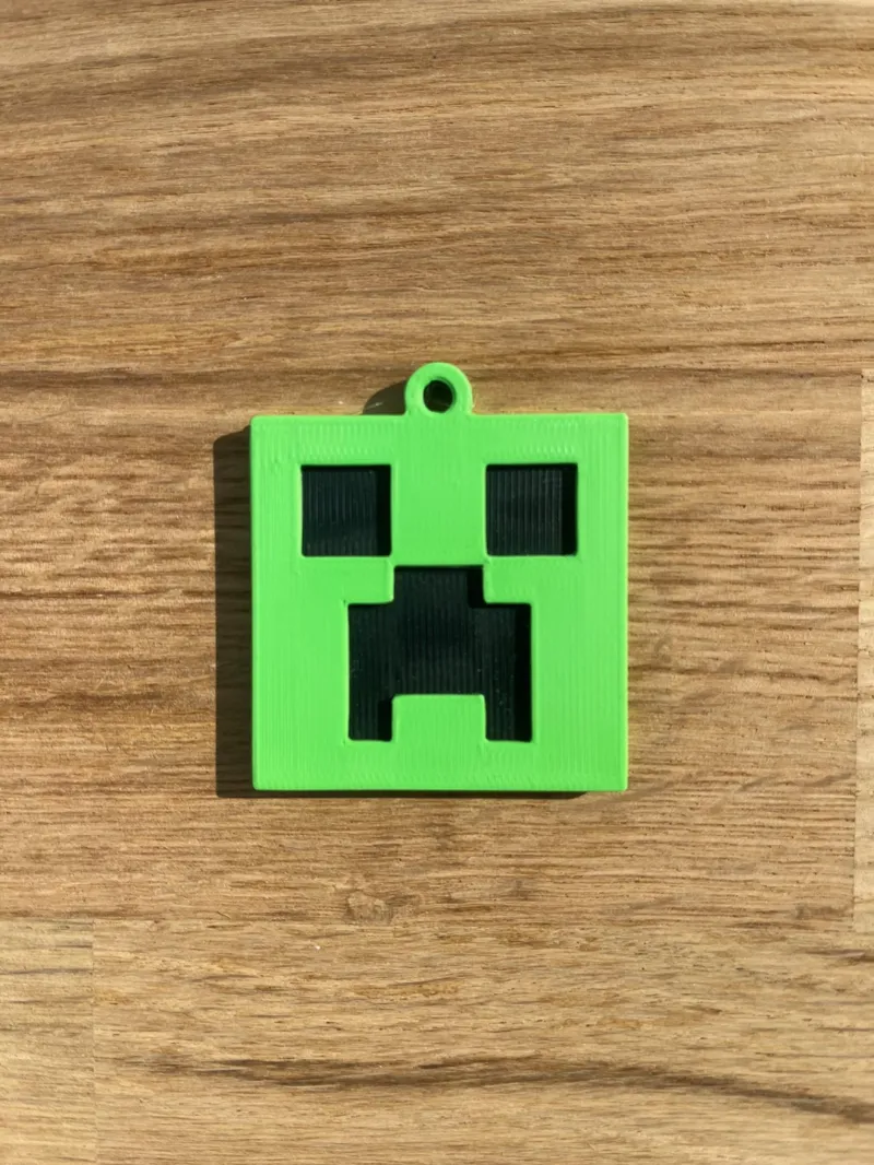 Minecraft Creeper Keychain