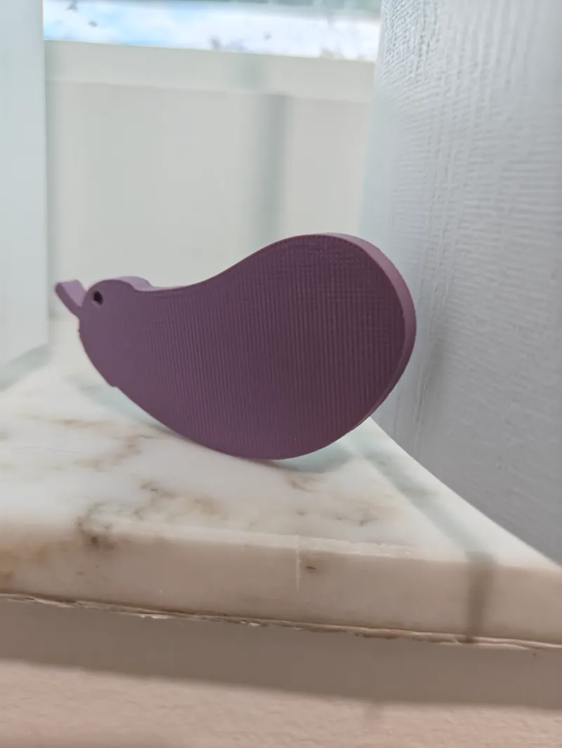 Eggplant Keychain V2