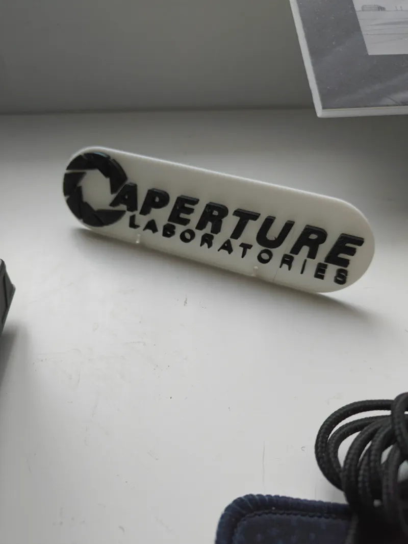 Aperture Science Logo Desk thing