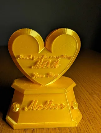 Mothers day thank you sculpture