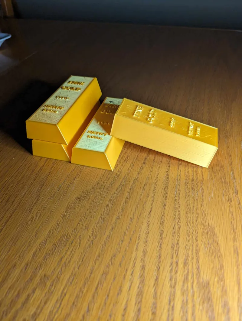 Gold Bar For Cosplay and display