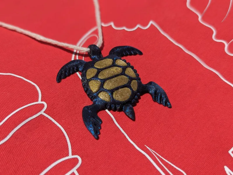 Simple Turtle Pendant 2 Colors MMU/AMS