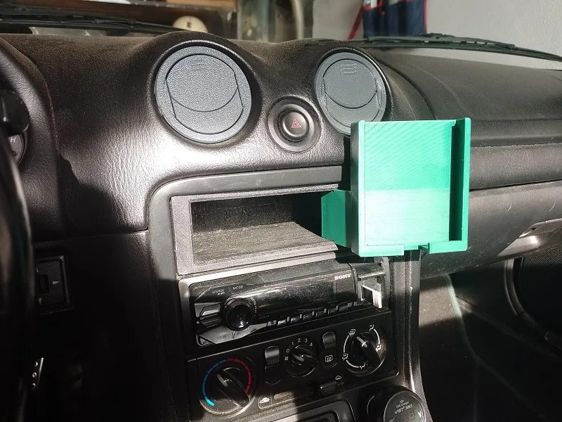 1 din and phone holder for miata nb