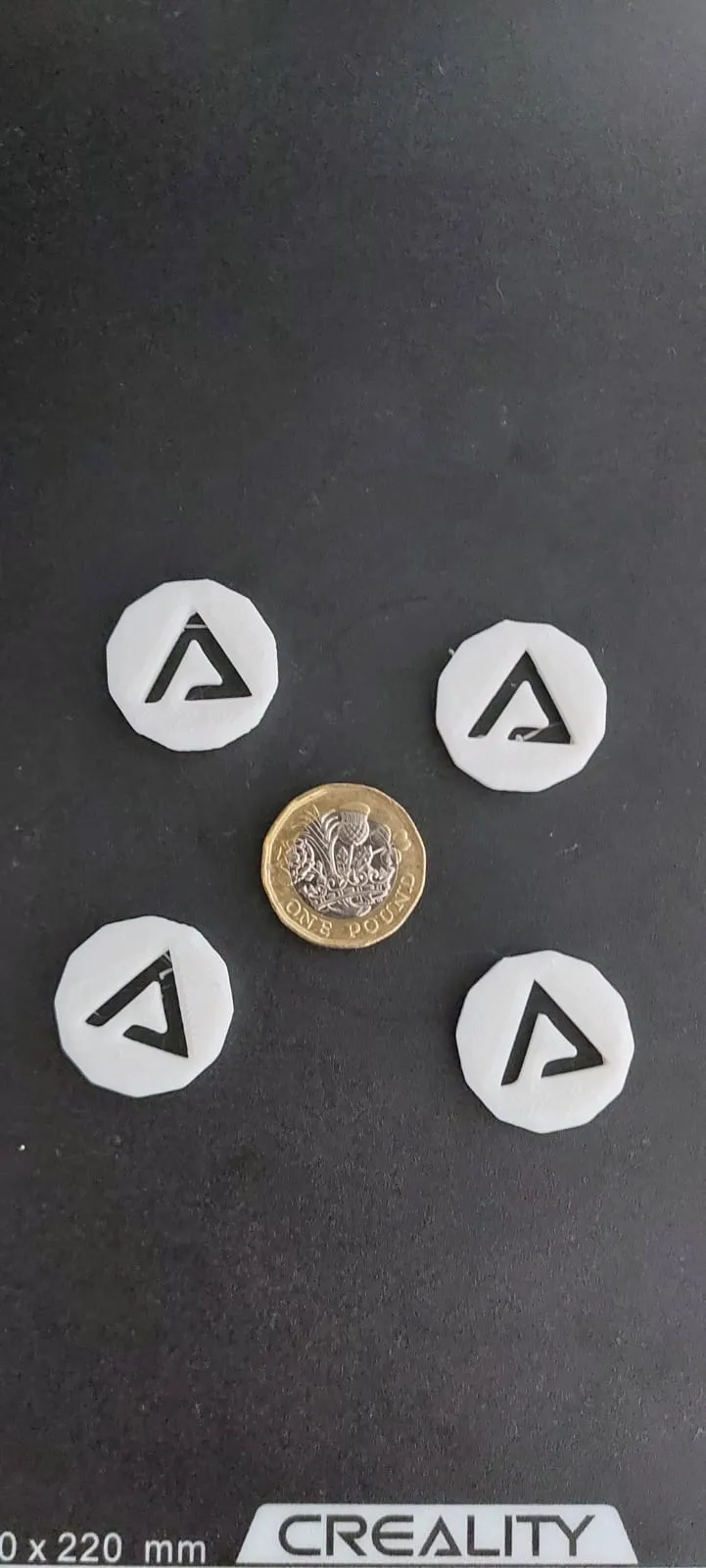 Pound Shopping Cart Coin creality logo (£1)