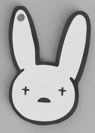 BAD BUNNY KEYCHAIN 