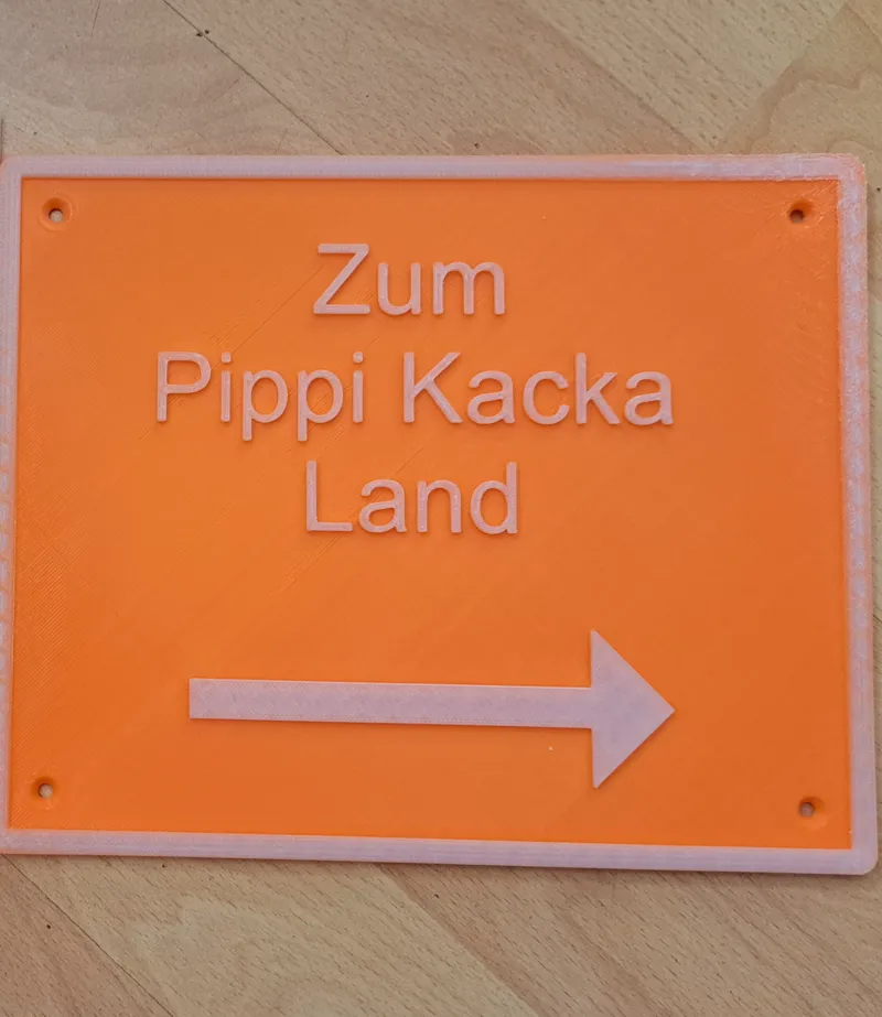 Wegweiser Klo