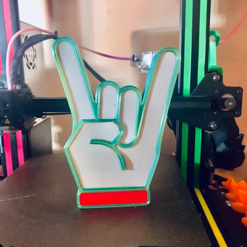 Rock On Hand Marquee