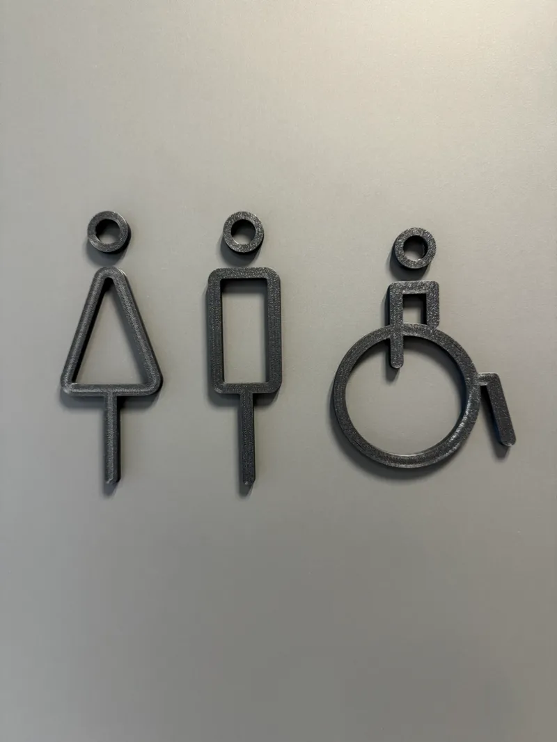 Modern 3D Toilette Icons