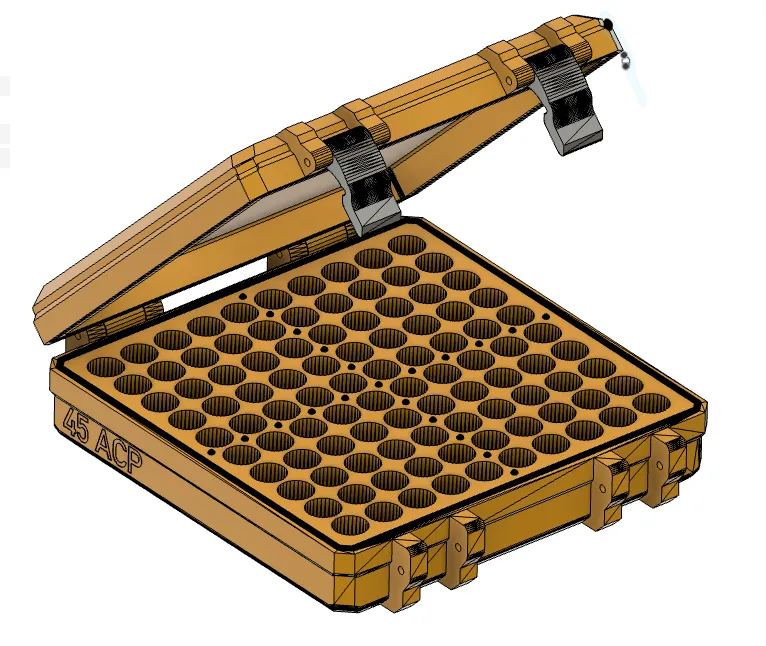 45 ACP Ammo Case - 100 Rounds