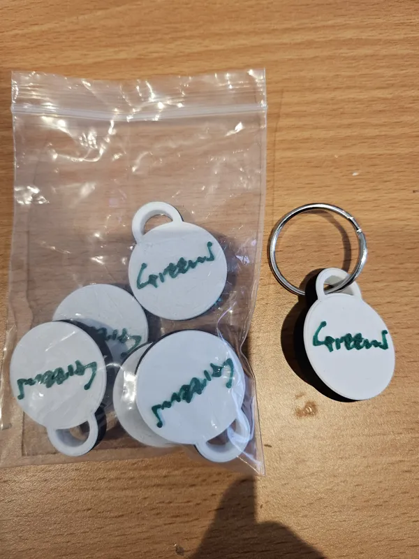 Greens for him key fob