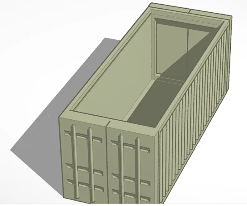 shipping container storage box