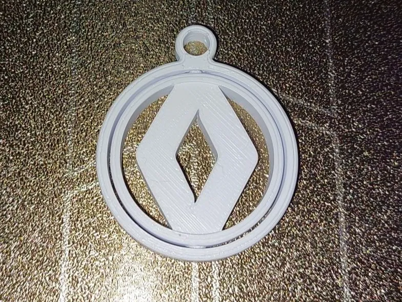 Renault Old Logo Gyro Keychain gimbal 1992 - 2021