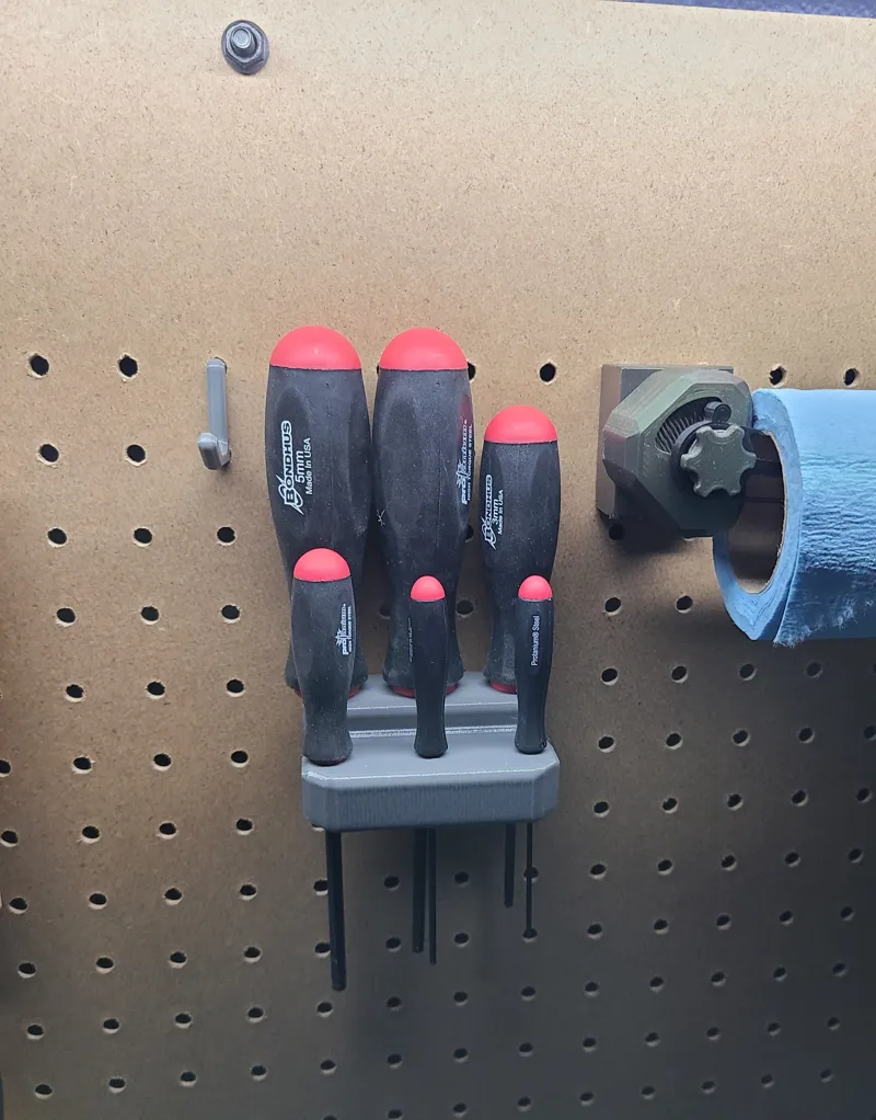 Hex Screwdriver Pegboard Holder