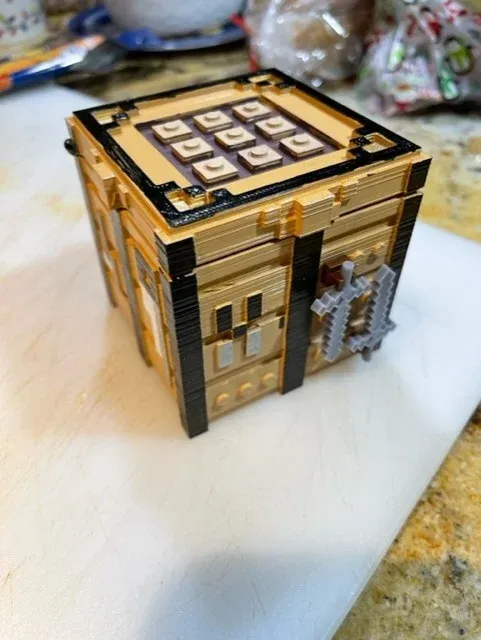 Brick Minecraft Crafting Storage Box (Mini Fig) Remixed by Chewdog316 ...