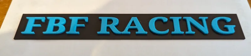 FBF Racing plate