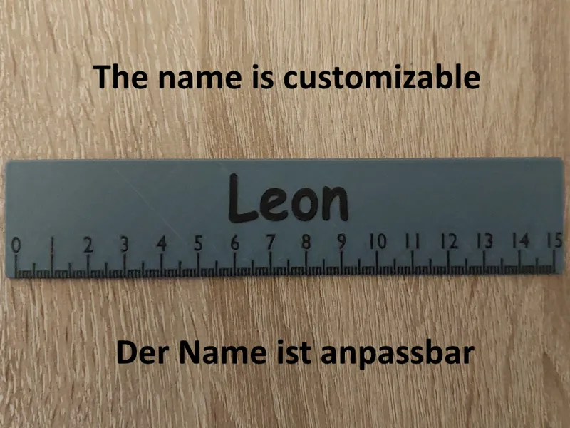 Called ruler / Namens Lineal
