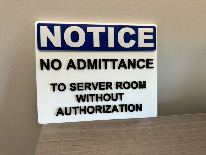 No Admittance - Server Room