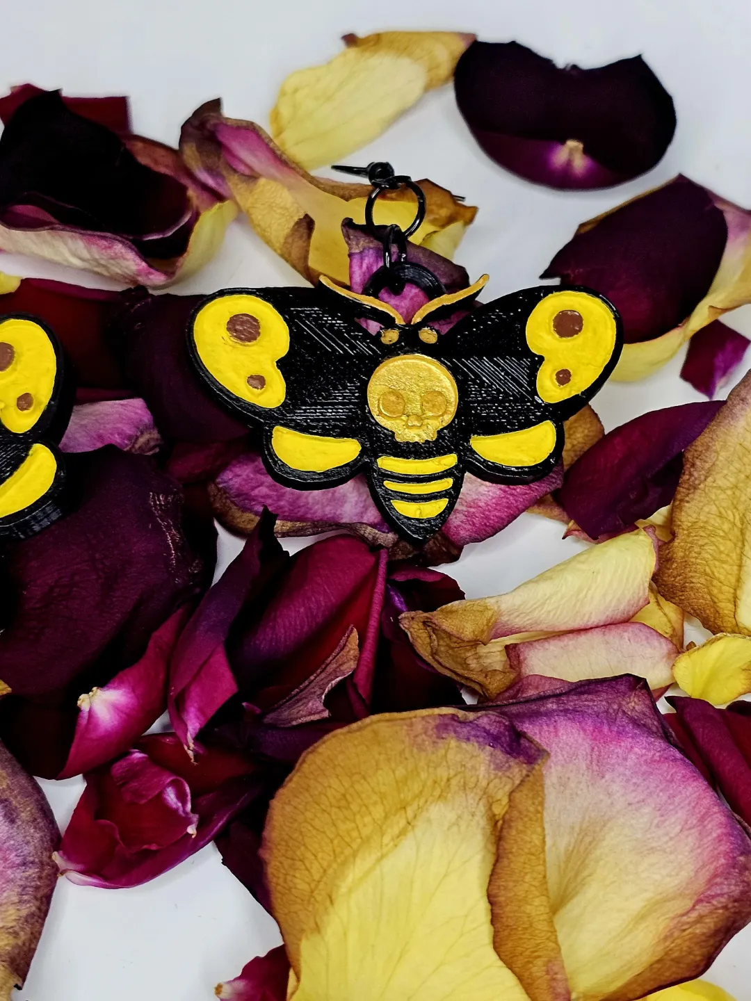 Cute Death Moth Earrings view 4