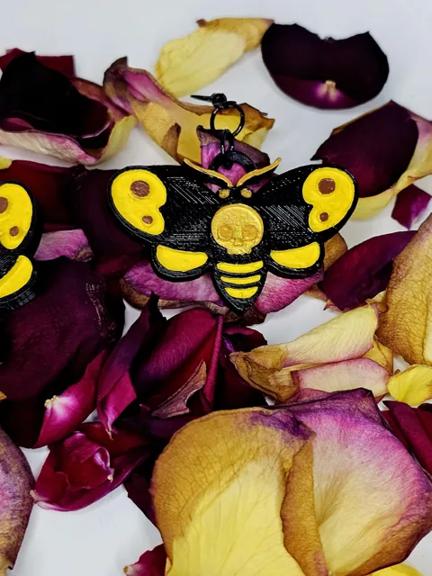 Cute Death Moth Earrings view 4