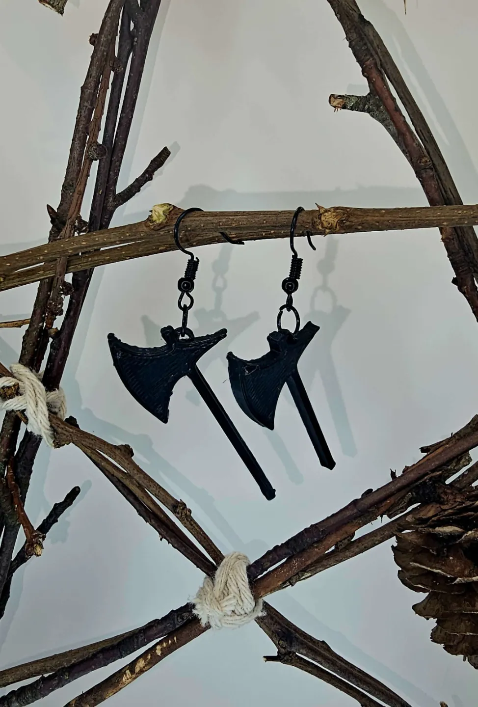 Battle Axe Earrings view 2