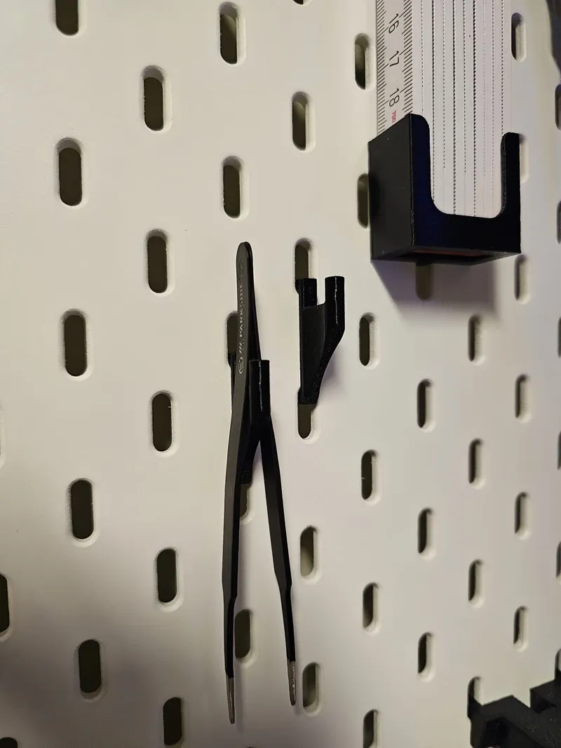 IKEA Skadis tweezers holder