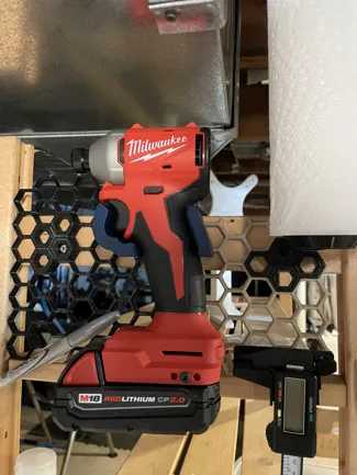 Milwaukee M18 Impact Driver Honeycomb Storage Wall