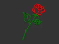 Rose multicolore simple — photo 1