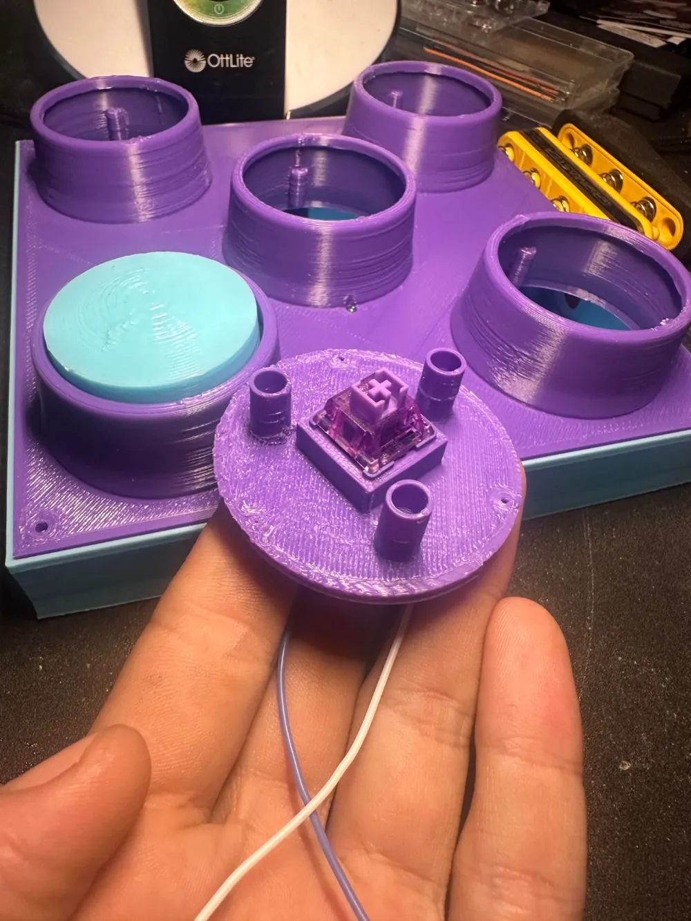 5 sprung buttons with lower enclosure by 2jz g makerworld