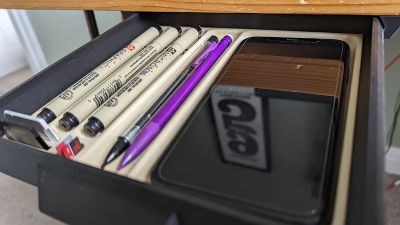 Organiser for Under Desk Drawer