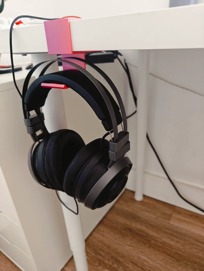 Desk Mounted Headphone Holder