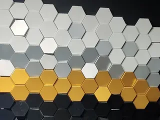 hexagon wall
