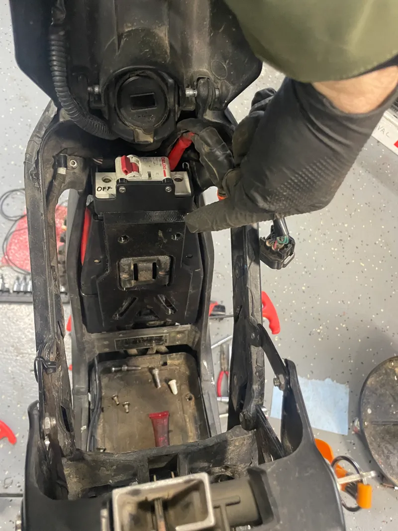 Surron Light bee X - front battery plate padding