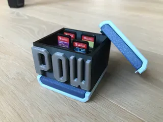 Block POW Nintendo Switch game cartridge holder