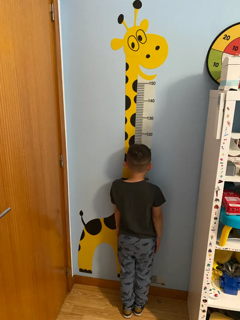 giraffe to measure child