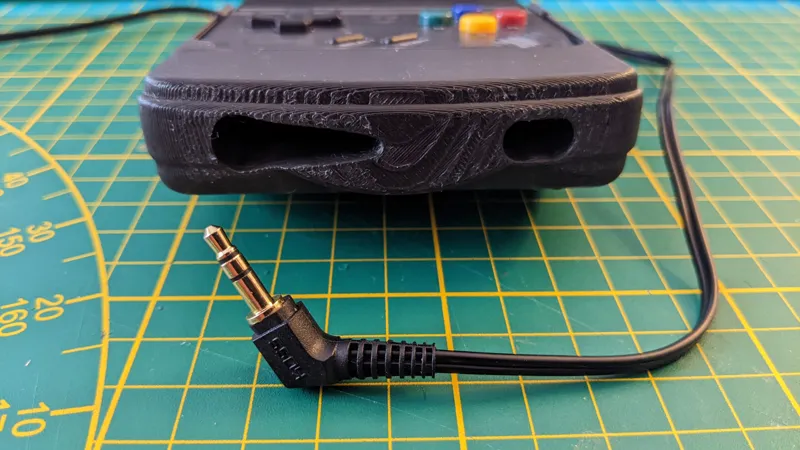 Miyoo Mini Plus - GBC Grip adapted for angled jack