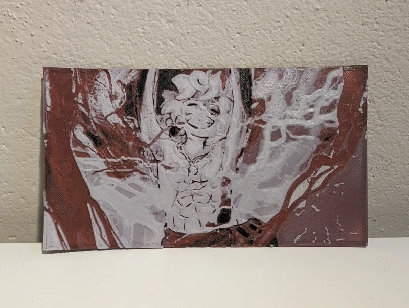 Luffy Gear 5 Hueforge - One Piece Color Print