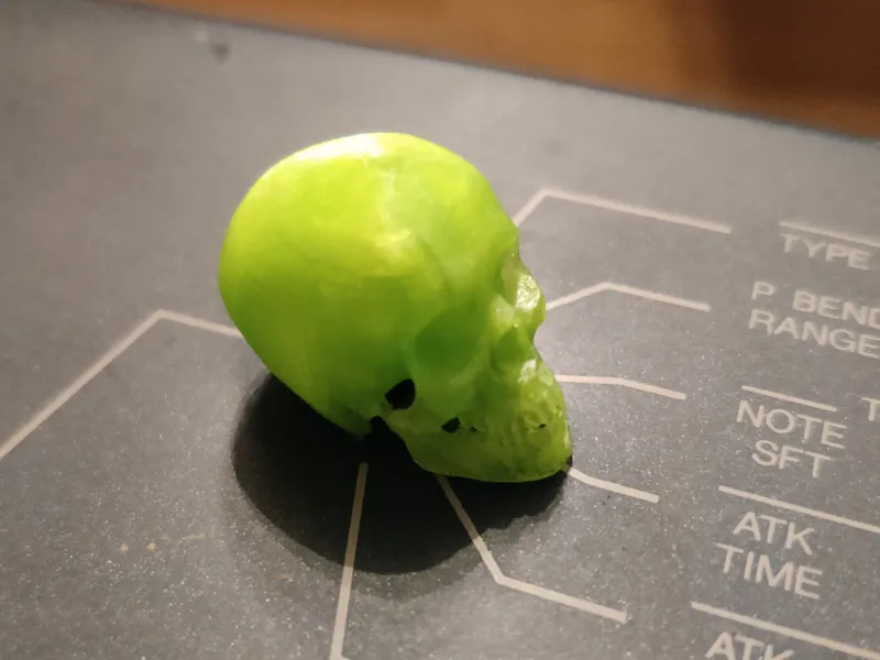 Skull knob for yamaha synthesizer