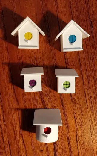 Wingspan birdhouses for action cubes