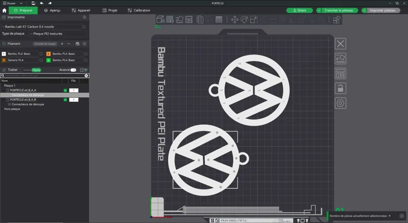Logo VW 3D Prêt-à-Imprimer